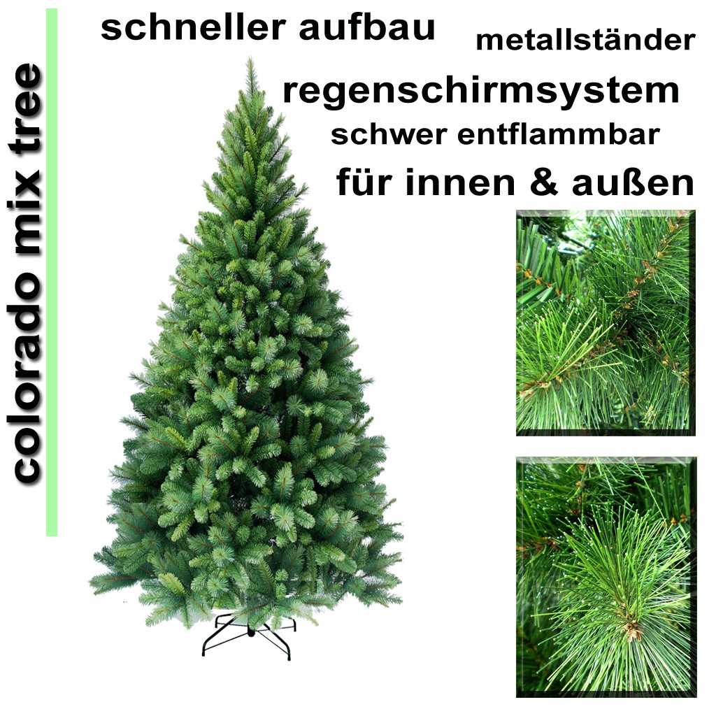 EXKL KÜNSTLICHER WEIHNACHTSBAUM CHRISTBAUM TANNENBAUM 210 cm INKL