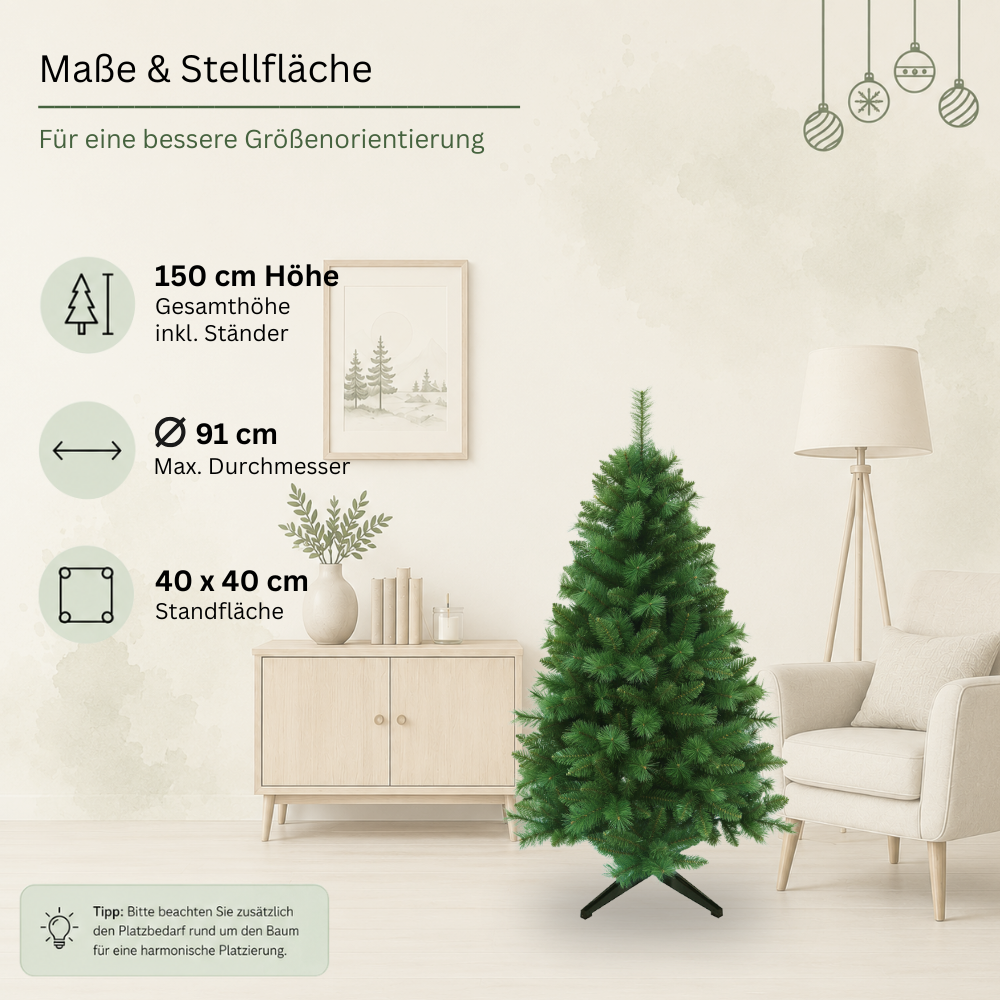 Künstlicher Weihnachtsbaum PVC 1101