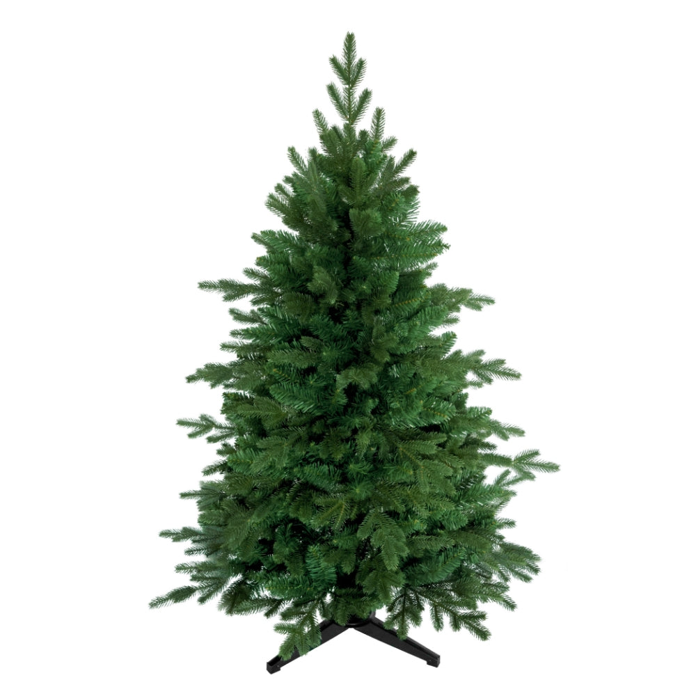 Künstlicher Weihnachtsbaum HXT 23005 mit PE-PVC-Nadelmix, 120 cm hoch, in natürlicher grüner Tannenoptik