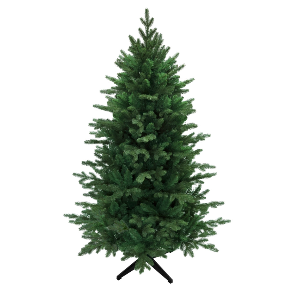 Künstlicher Weihnachtsbaum HXT 23005 mit PE-PVC-Nadelmix, 150 cm hoch, in natürlicher grüner Tannenoptik