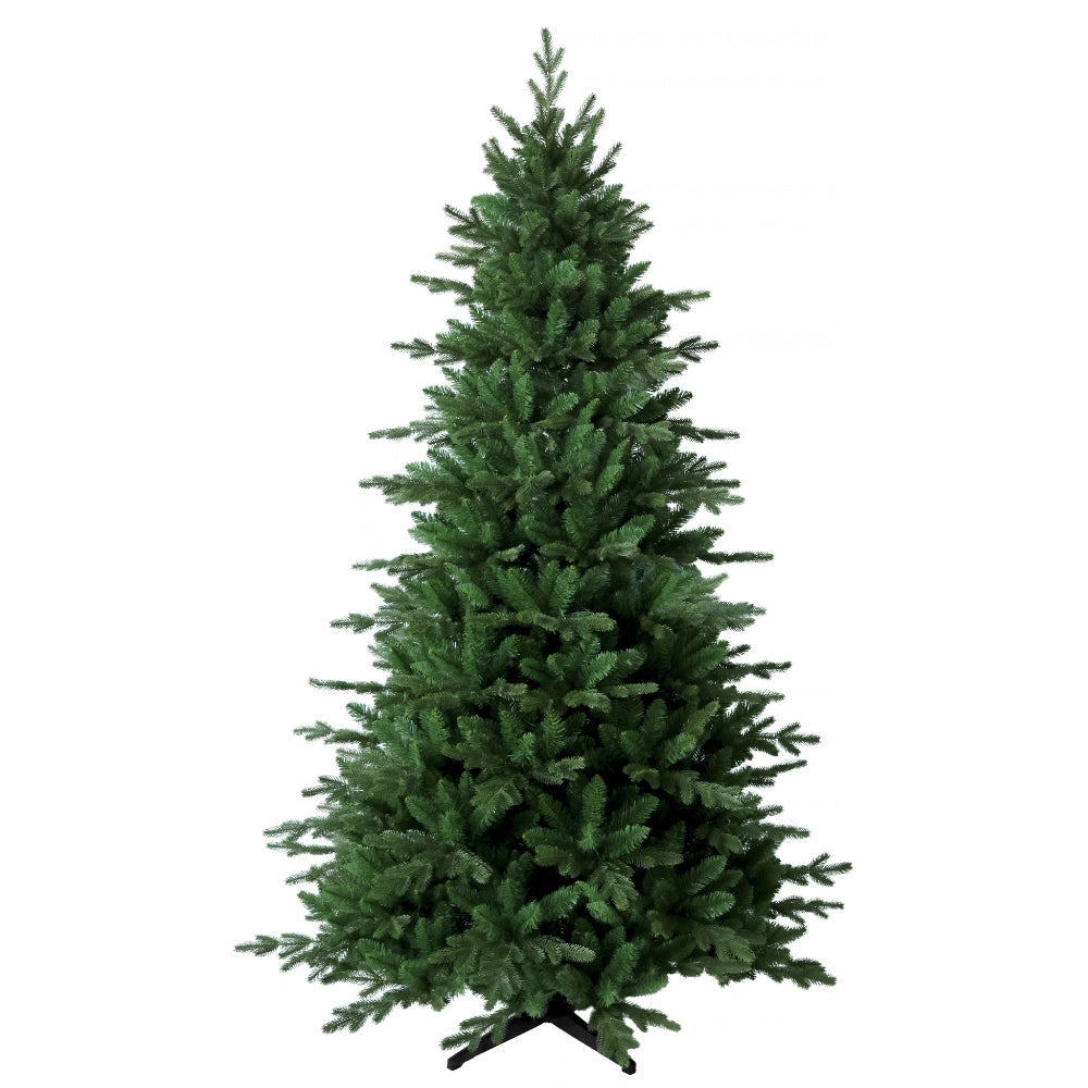 Künstlicher Weihnachtsbaum HXT 23005 mit PE-PVC-Nadelmix, 240 cm hoch, in natürlicher grüner Tannenoptik
