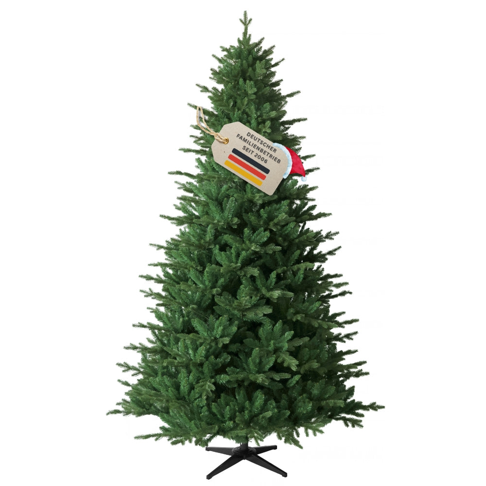 Künstlicher Weihnachtsbaum HXT 23005 mit PE-PVC-Nadelmix, 270 cm hoch, in natürlicher grüner Tannenoptik mit Siegel
