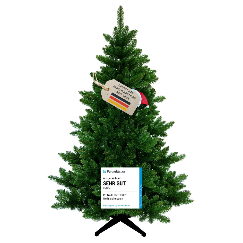 Künstlicher Weihnachtsbaum Spessarttanne 19001 in natürlicher grüner Tannenoptik 150 cm mit Testsiegel sehr gut