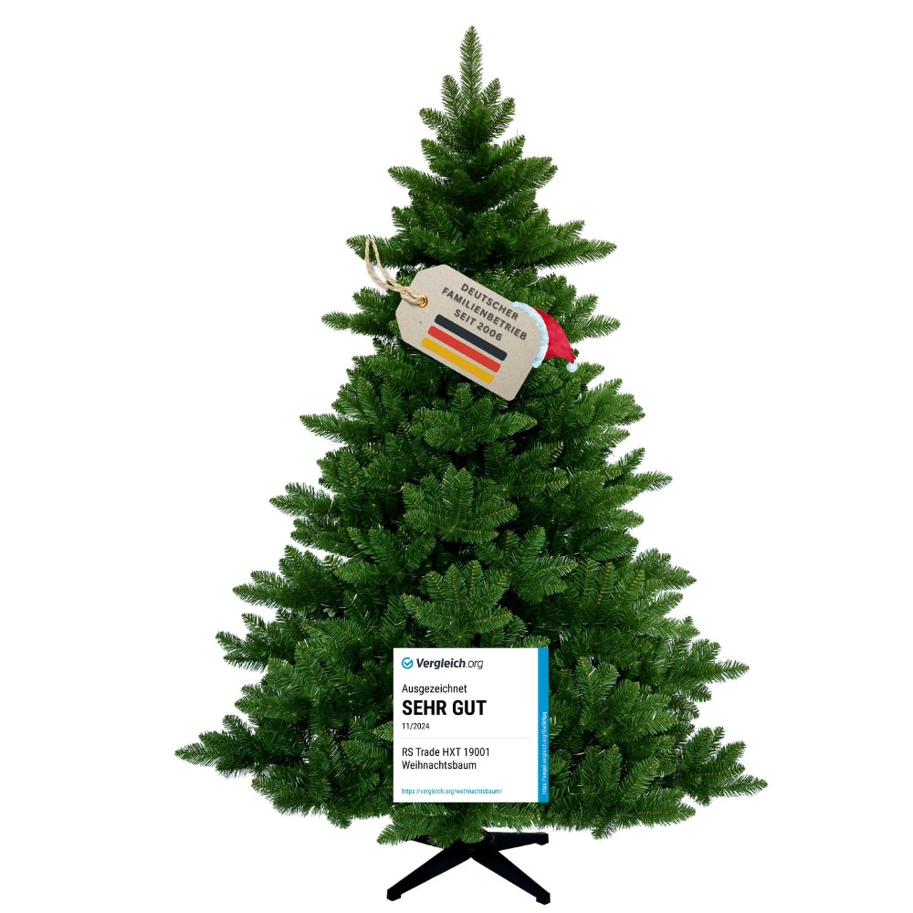Künstlicher Weihnachtsbaum Spessarttanne 19001 in natürlicher grüner Tannenoptik 210 cm mit Testsiegel sehr gut
