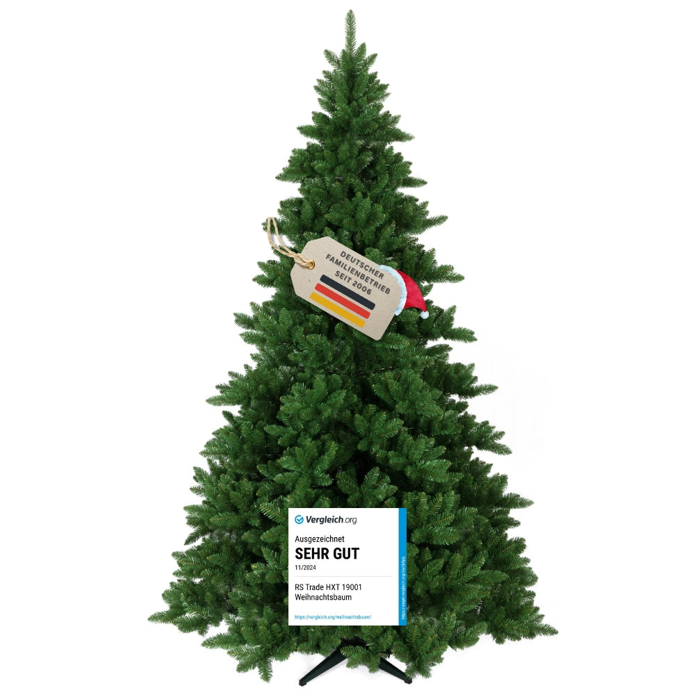 Künstlicher Weihnachtsbaum Spessarttanne 19001 in natürlicher grüner Tannenoptik 270 cm mit Testsiegel sehr gut