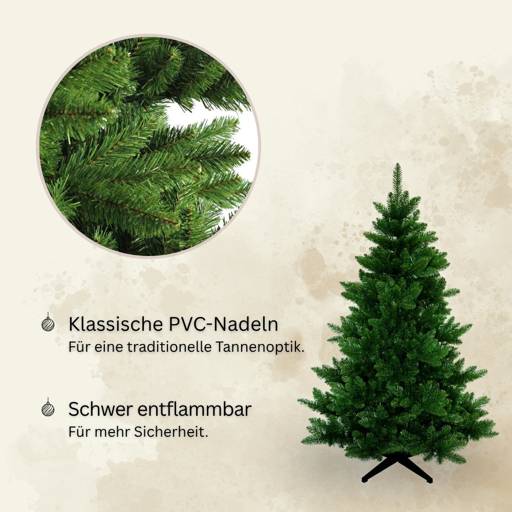 Künstlicher Weihnachtsbaum mit natürlichem Look – 150 cm