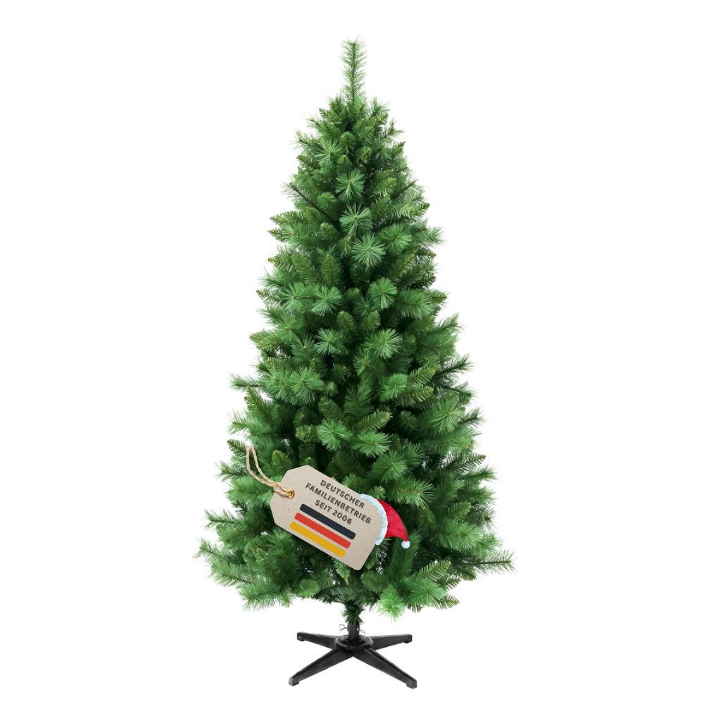 Schmaler künstlicher Weihnachtsbaum SLIM Colorado-Mix, 180 cm hoch, in natürlicher grüner Optik