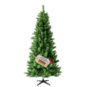Schmaler künstlicher Weihnachtsbaum SLIM Colorado-Mix, 210 cm hoch, in natürlicher grüner Optik