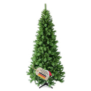 Schmaler künstlicher Weihnachtsbaum SLIM Colorado-Mix, 240 cm hoch, in natürlicher grüner Optik