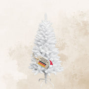 Künstlicher Weihnachtsbaum HXT1015 Snowflake in Weiß, 120 cm hoch, mit Metallständer