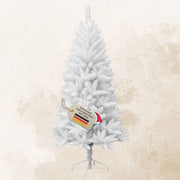 Künstlicher Weihnachtsbaum HXT1015 Snowflake in Weiß, 180 cm hoch, mit Metallständer